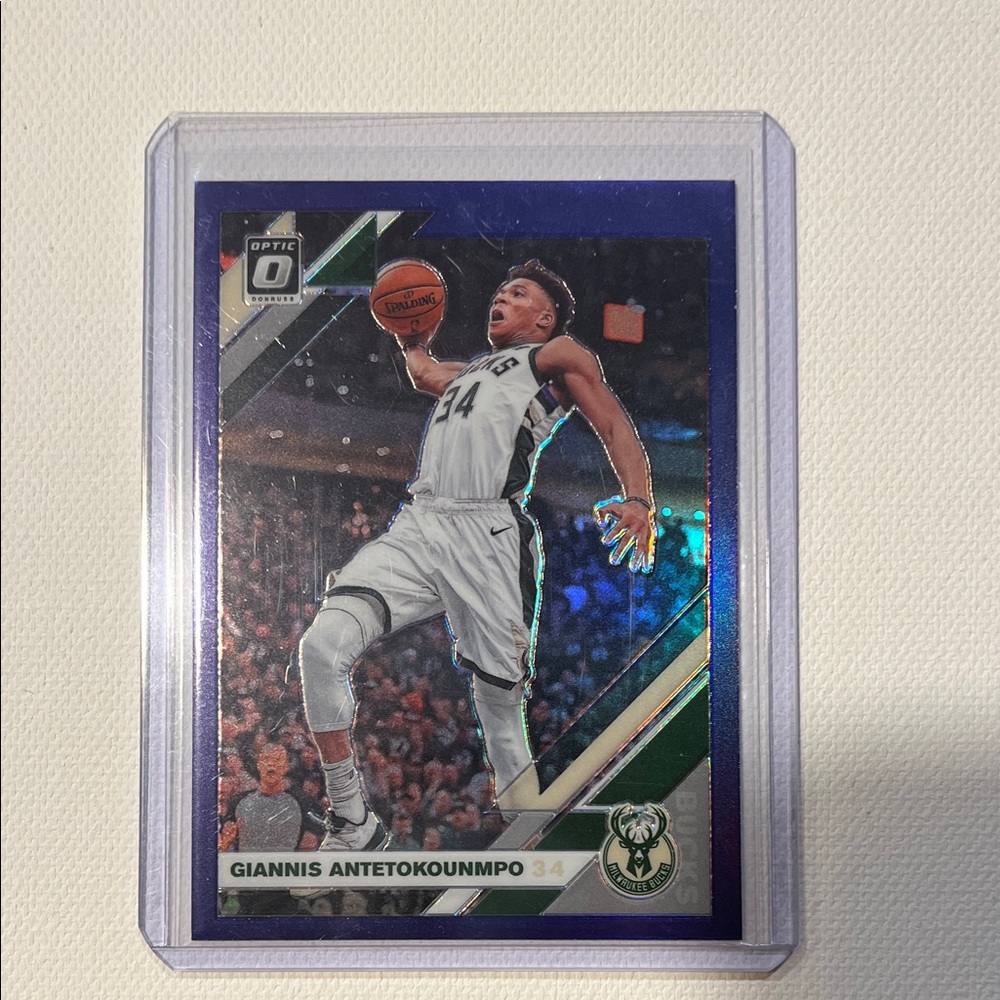 2019-20 Giannis Antetokounmpo Donruss Optic Purple Card - #81
